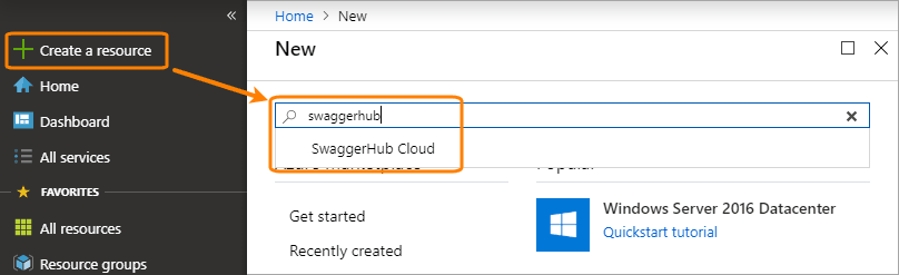 Creating a SwaggerHub VM in the Azure portal