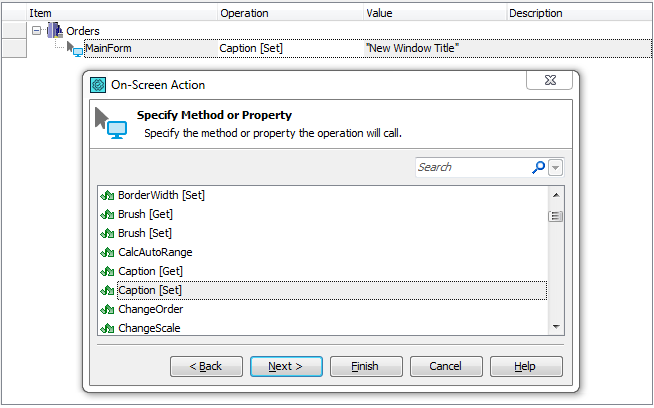 Setting a new value for a C++Builder object’s native property
