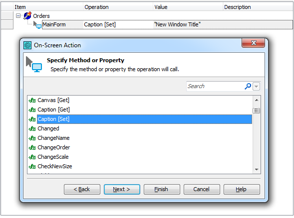 Setting a new value for a Delphi object’s native property