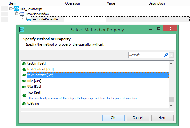 Setting a new value for an object's native property