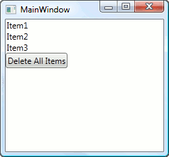 WPF list box with embedded button