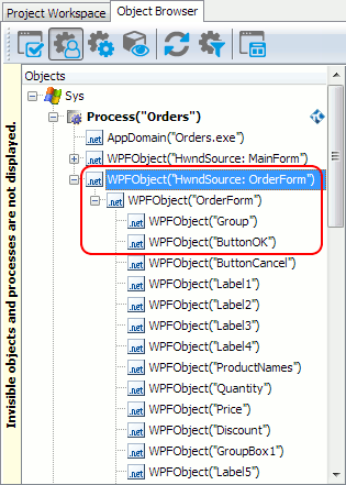WPF object hierarchy when 'Simplified WPF object tree' is enabled