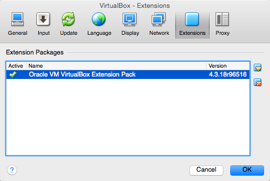 VirtualBox Extension Pack