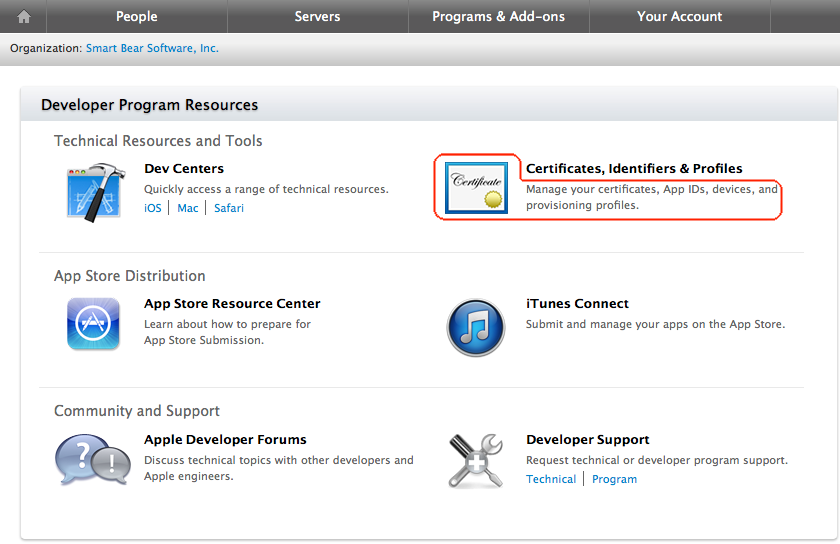 iOS testing with TestComplete: Member Center page