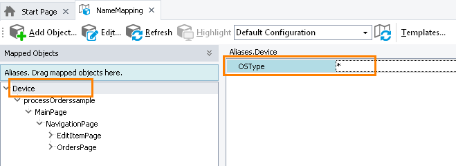Testing Xamarin.Forms applications tutorial: Modify the recognition criteria of the Device object