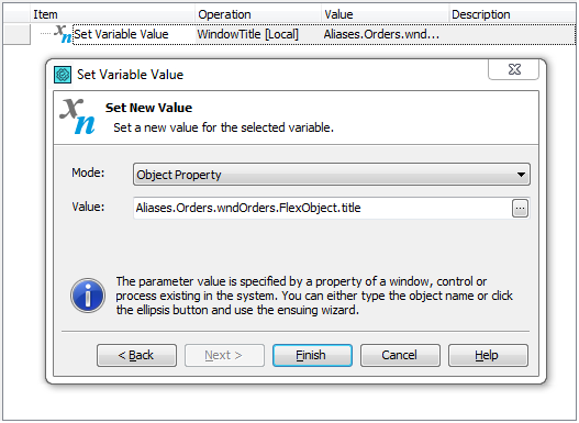 Saving an AIR object’s native property value to a test variable