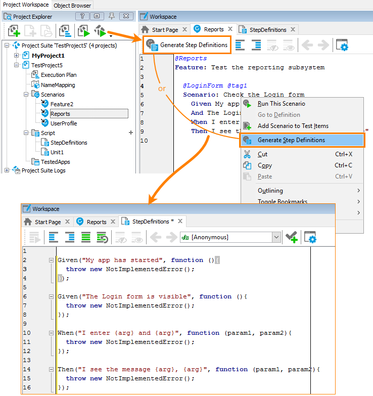 How to use script in Dev function