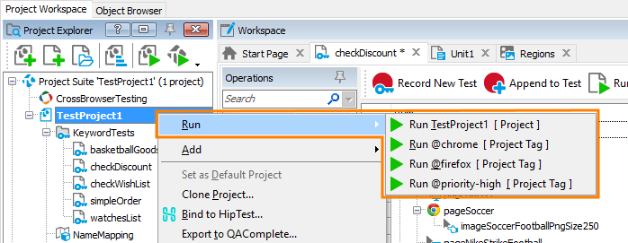 What's New in TestComplete 14.20: Run by tags from UI