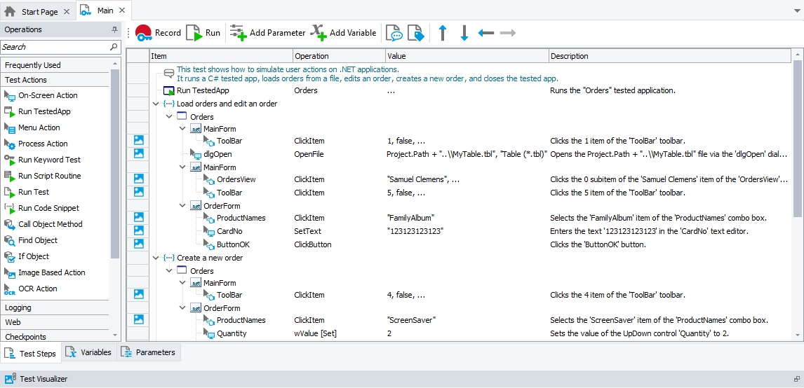 Keyword Tests Documentation