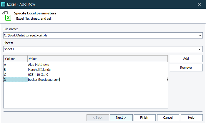 Write data into Excel file at runtime during test execution