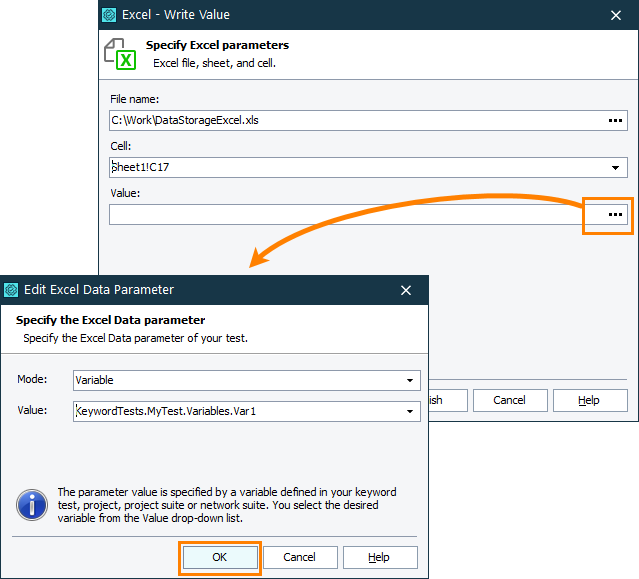 Writing Data In Excel Files Testcomplete Documentation