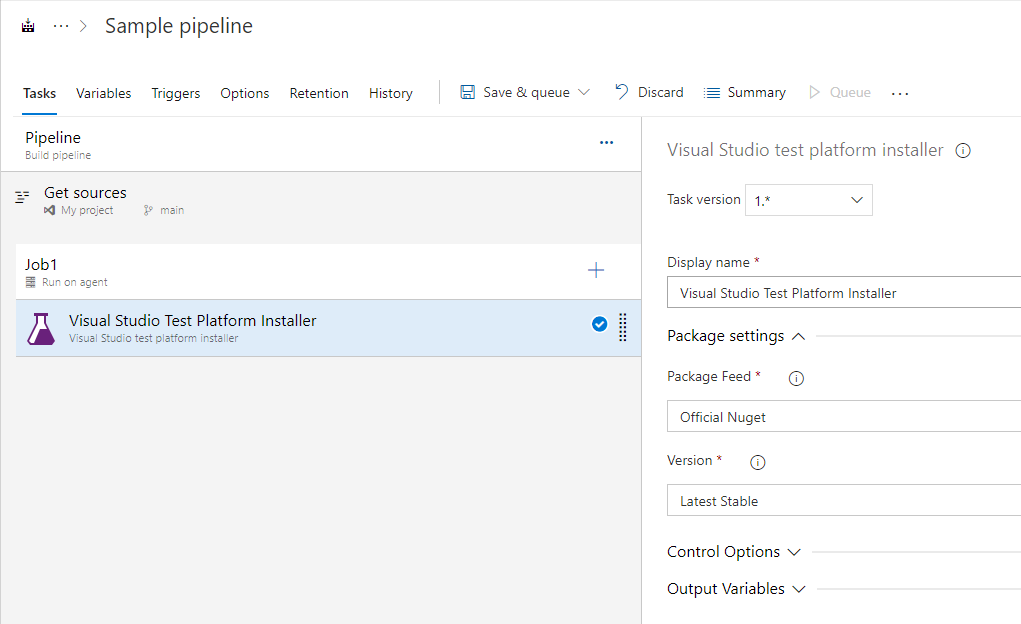 Migrating TestComplete distributed tests to Azure DevOps: Installing Visual Studio Test Platform