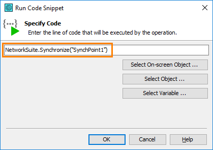 Calling the Synchronize method from keyword test