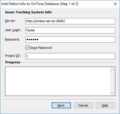 The Add Defect Info to the OnTime Database