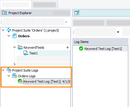 Getting Started With TestComplete (Android): Logs In Project Explorer