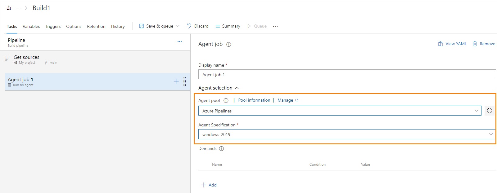 TestComplete integration with Azure DevOps: Specifying Microsoft-hosted agents where TestComplete tests will run
