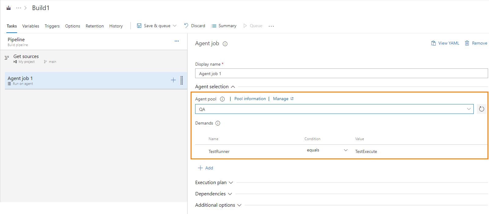 TestComplete integration with Azure DevOps: Specofying agents where TestComplete tests will run