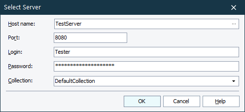 Select Server Dialog