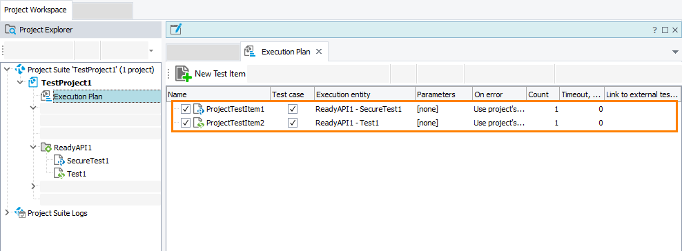 Running SoapUI tests from the execution plan
