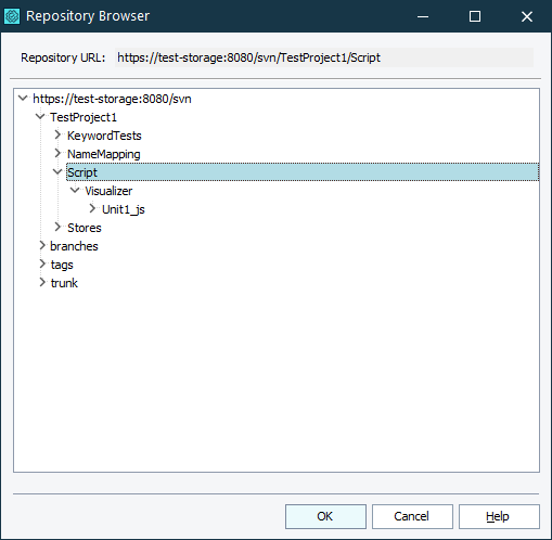 Viewing Subversion Repository via the Repository Browser Dialog