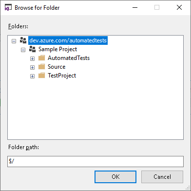 Browser for Folder Dialog