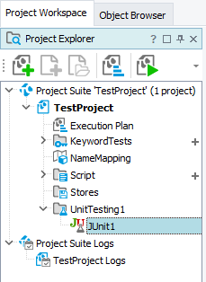 Selenium testing in TestComplete: Adding unit testing item to your project