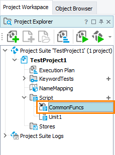 A shared item in the Project Explorer panel