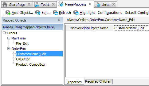 Sample Name Mapping for a C++Builder application Sample Name Mapping for a C++Builder application