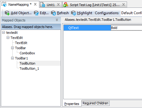 Sample Name Mapping for a Qt application