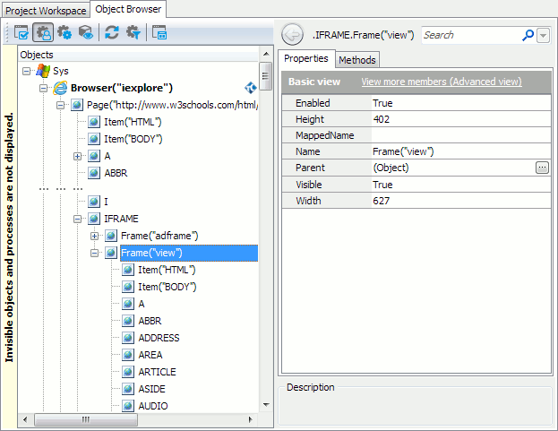 Frames in the Tag model