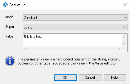 Edit Value Dialog