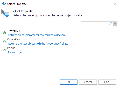 Select Property Dialog