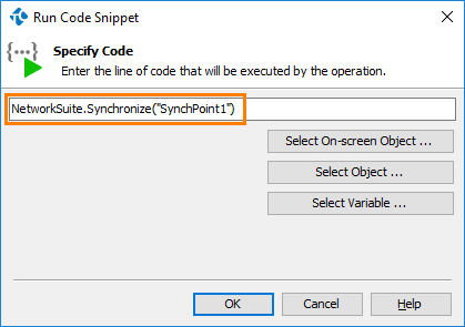 Calling the Synchronize method from keyword test