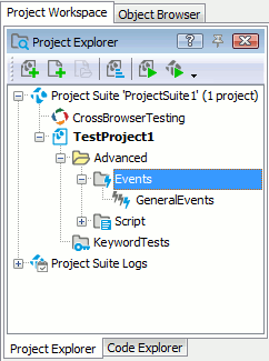 The Events Project Item and Events Controls