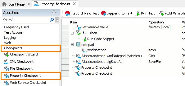 Property Checkpoint: Adding property checkpoints to keyword tests