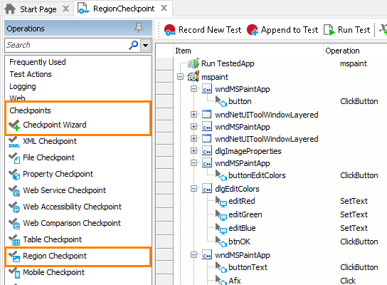 Region Checkpoint: Adding region checkpoints to keyword tests