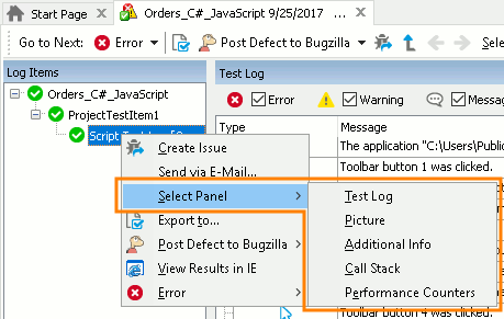 Select Panel