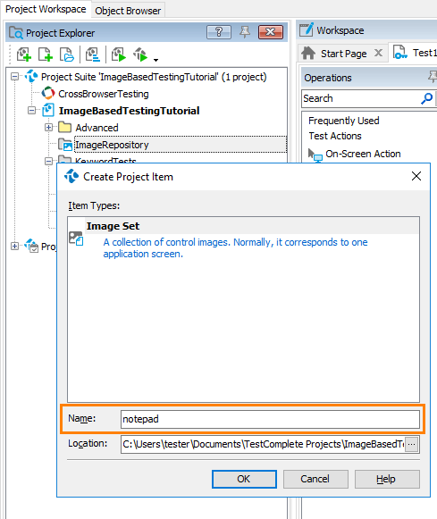 Image-Based Testing Tutorial: 