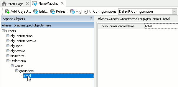 Excluding intermediary levels from the Aliases tree