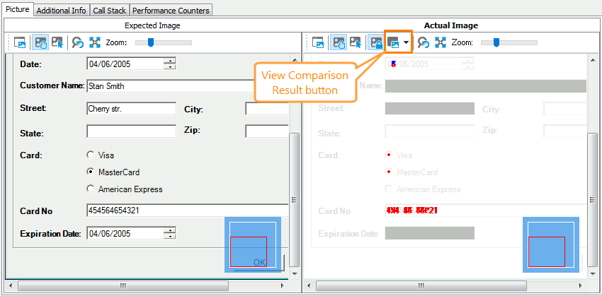 Highlighting Differences in the Test Log