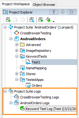Getting Started With TestComplete (Android): The sample test log