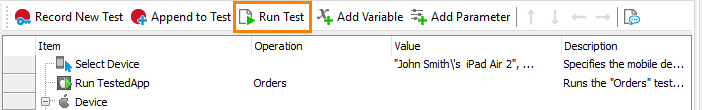 Getting Started With TestComplete (iOS): Running the test
