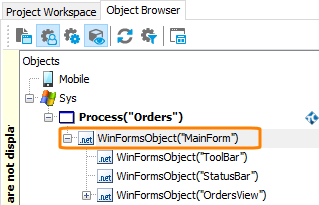 Object name (Open Application)