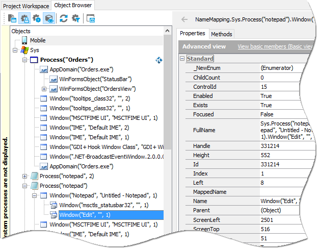 The Object Browser Panel
