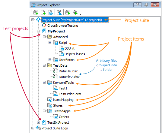 Project Explorer panel