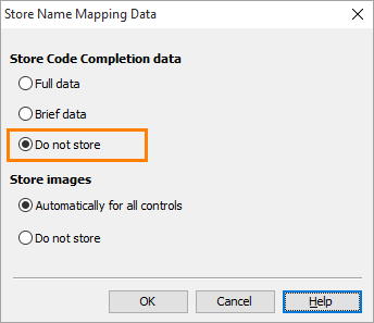 Enhancing TestComplete performance: Removing Code Completion information from the Name Mapping repository