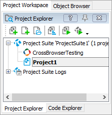 A blank project in the Project Explorer