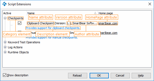 ScriptExtension Attributes