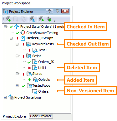 Team Foundation Version Control status icons in Project Explorer