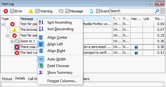 Align Menu Item